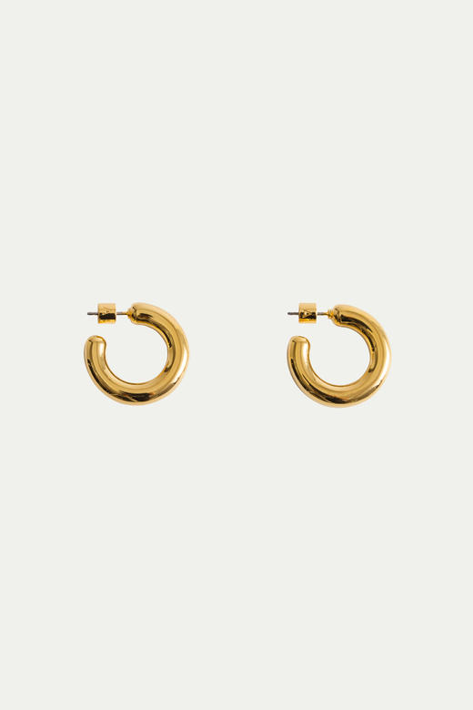 A little more｜Metal small Hoops [耳环 金/银 ] 商品图2