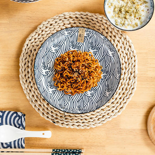 【尚行知是古染蓝韵餐具】破损包赔，专业的防破损包装，专业售后团队，7天内无理由退换货，放心购买 商品图3