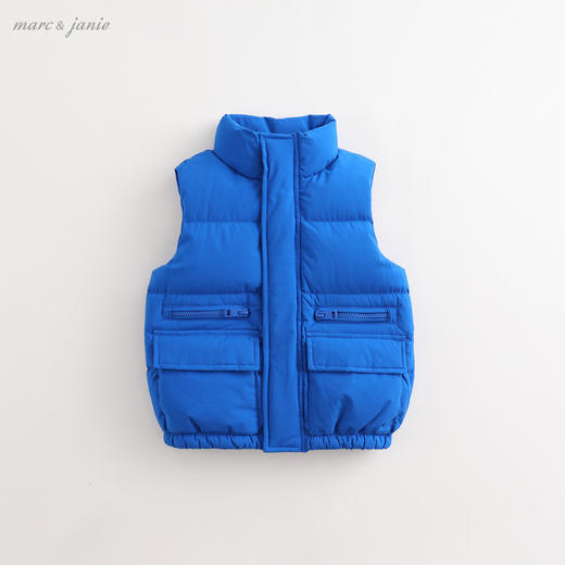 马克珍妮新款秋冬装 男童潮流实用羽绒马甲 儿童背心213583 商品图0