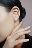 Qinny | 琵琶珠玉 ｜18K金和田玉子料白玉经典耳钉圆珠简约质感 商品缩略图1