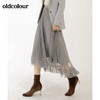 oldcolour秋季气质浅色系百搭中长款纱裙M31063173 商品缩略图2