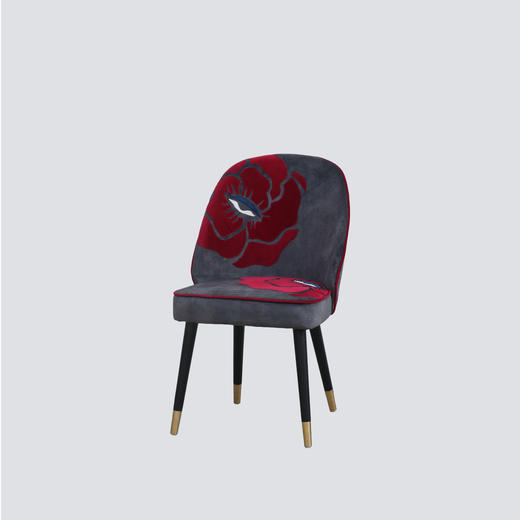 NS家居nsfurniture&SANTUHOME“玫瑰炸弹”艺术原创设计布艺软包单椅NSDC-1256C STH RB 商品图0