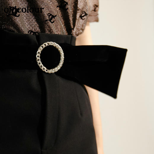 oldcolour早秋通勤百搭短裤女M31071123 商品图3