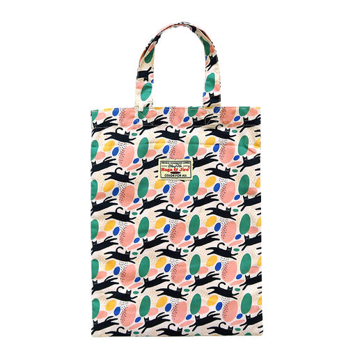 HUJI祤集Ditsy手提袋插画小黑猫 商品图1