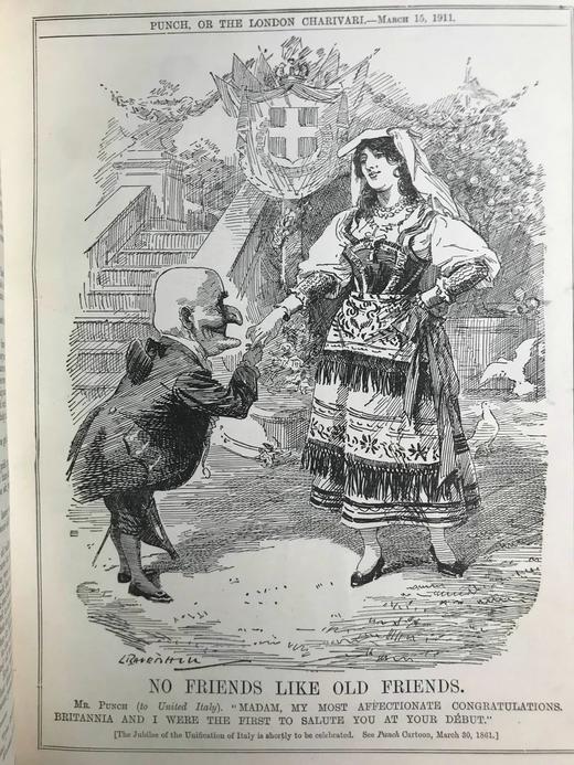 1911年1-6月 英国讽刺漫画杂志《笨拙》 数百幅插图  漆布精装16开 商品图10