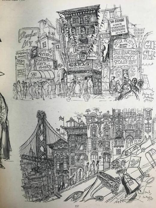 1957年7-12月 英国讽刺漫画杂志《笨拙》 数百幅插图 漆布精装16开 商品图8