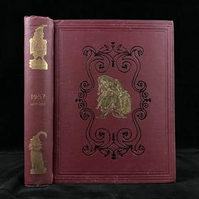 1957年7-12月 英国讽刺漫画杂志《笨拙》 数百幅插图 漆布精装16开