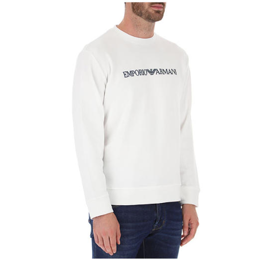 EMPORIO ARMANI 阿玛尼 男士卫衣 白色 8N1MR6 1JRIZ F109 商品图3