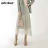 oldcolour秋季气质浅色系百搭中长款纱裙M31063173 商品缩略图0