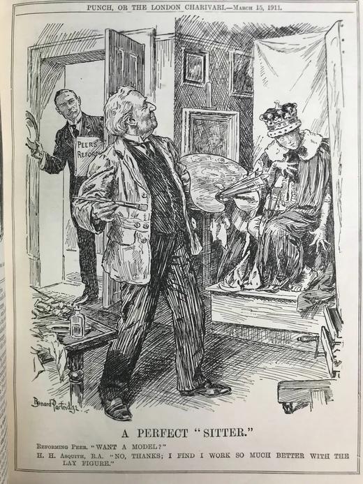 1911年1-6月 英国讽刺漫画杂志《笨拙》 数百幅插图  漆布精装16开 商品图8