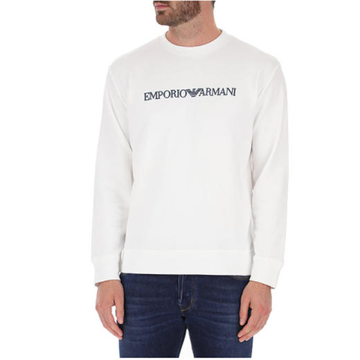 EMPORIO ARMANI 阿玛尼 男士卫衣 白色 8N1MR6 1JRIZ F109 商品图1