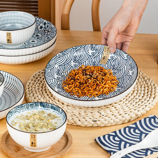 【尚行知是古染蓝韵餐具】破损包赔，专业的防破损包装，专业售后团队，7天内无理由退换货，放心购买 商品图6