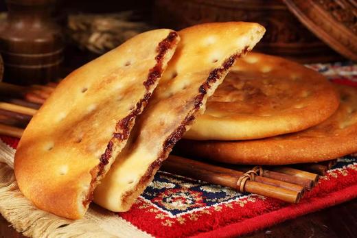 【新疆玫瑰酱心馕】直径14cm*3个/份，现做、手工制作 商品图5