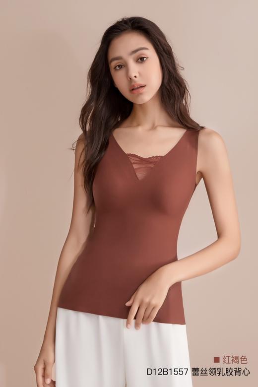蕾丝领乳胶背心 文胸 胸罩 内衣 打底上衣 D12B1557 商品图14