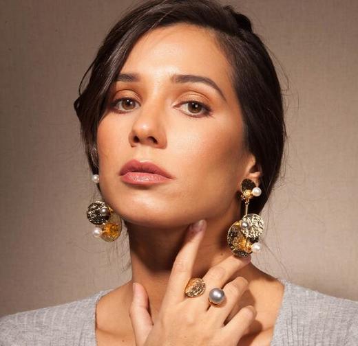 Philippe Ferrandis铜镀24K金 耳环 商品图2