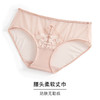 HSIA遐女士内裤性感蕾丝网纱拼接舒适透气包臀纯棉裆底中腰平角裤 商品缩略图3