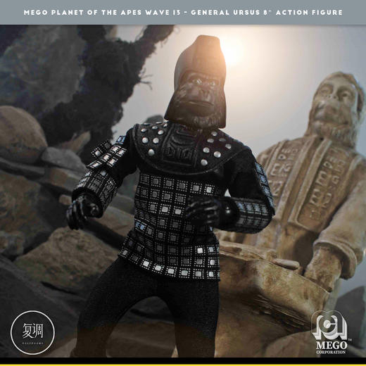 现货 Mego Planet of the Apes人猿星球 Ursus将军 8英寸 商品图5