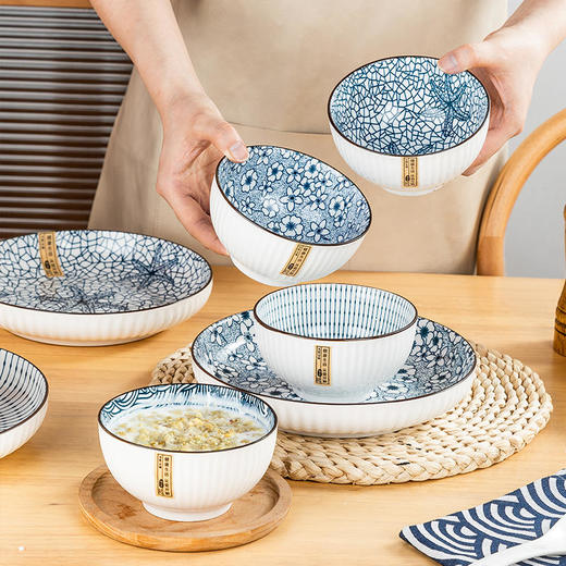 【尚行知是古染蓝韵餐具】破损包赔，专业的防破损包装，专业售后团队，7天内无理由退换货，放心购买 商品图5