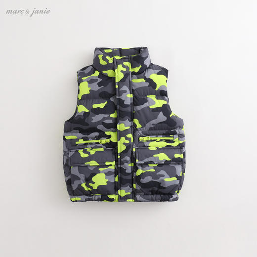 马克珍妮新款秋冬装 男童潮流实用羽绒马甲 儿童背心213583 商品图2