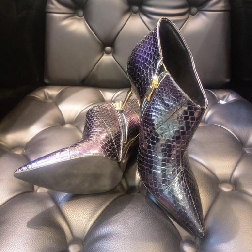 LFGJ  8501经典蛇皮小踝靴 商品图4