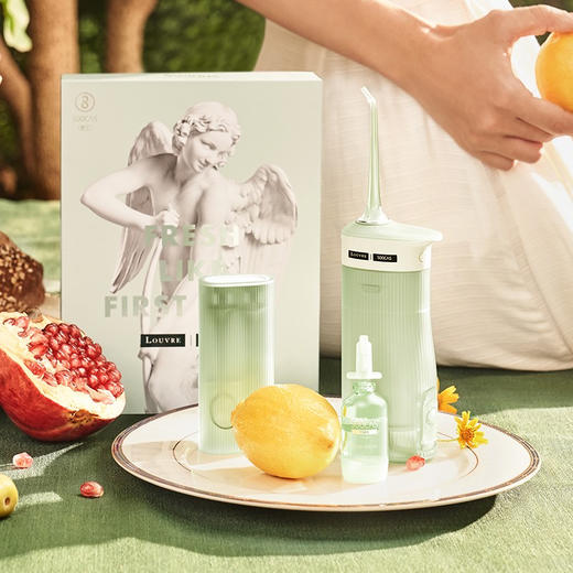 素士冲牙器水牙线便捷式家用口腔清洁洗牙神器卢浮宫联名礼盒W1 商品图6