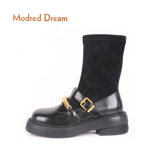 摩登名仕前卫高端时尚短靴M1503816 商品图1