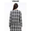VIMAGE纬漫纪秋冬新款女装舒适优雅格纹短款外套V1603238 商品缩略图7