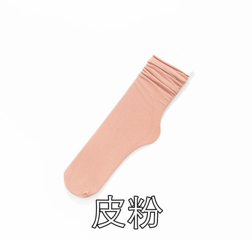 【5双装 柔软“天鹅绒”】堆堆袜中筒袜 ins纯色糖果女袜天鹅绒女士长筒袜子袜子女春夏 商品图10