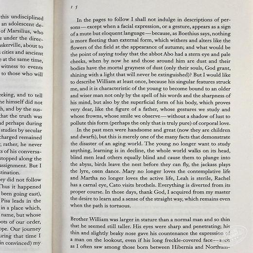 【中商原版】玫瑰的名字 The Name Of The Rose 英文原版 UmbertoEco 商品图5