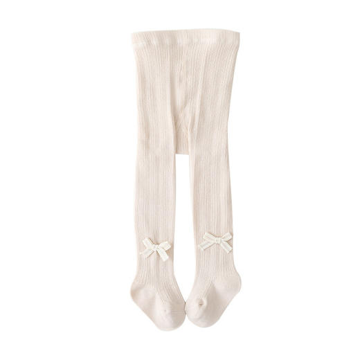 【竖条纹蝴蝶结连裤袜】A类女童打底裤秋冬新款纯色蝴蝶结儿童打底裤 新生婴儿宝宝连裤袜 商品图9