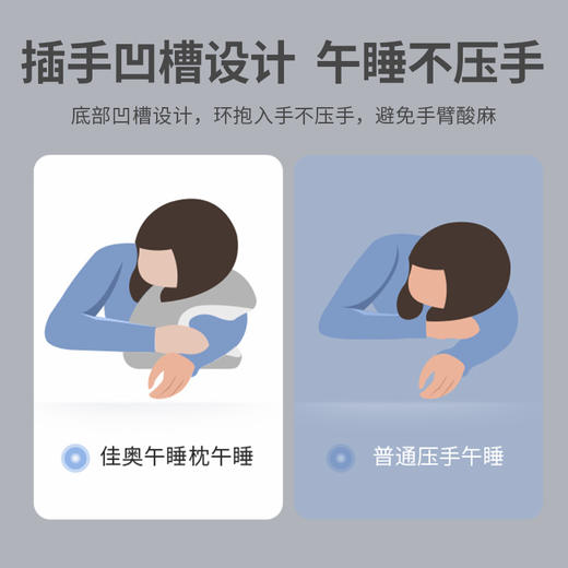 佳奥学生办公软硬款午休午睡枕 商品图3