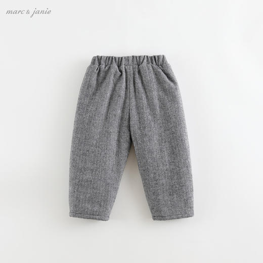 马克珍妮新款冬装 男童温暖绵羊毛萝卜裤 儿童棉裤210828 商品图2