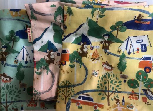 HUJI祤集枕套插画小动物露营 商品图0