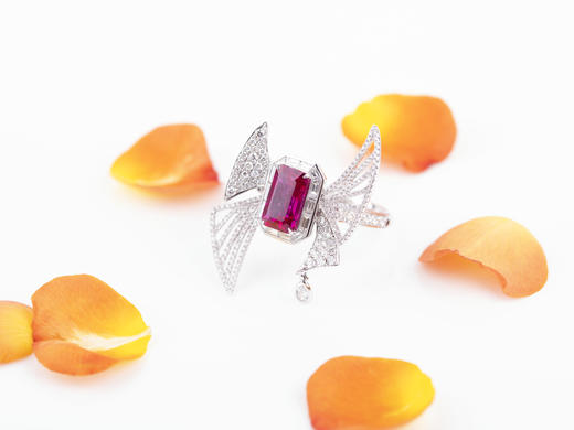 「帆影」红宝石钻石戒指/项链 商品图0