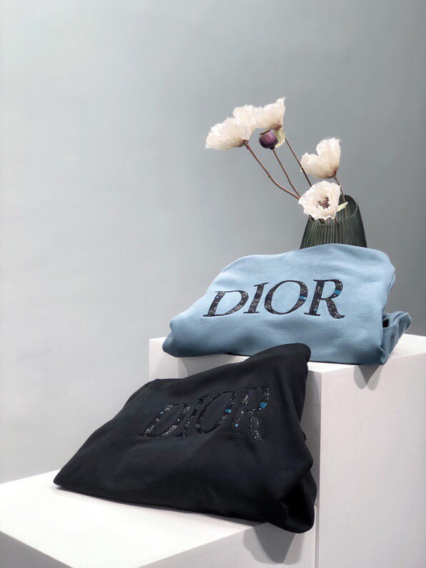 dior星空字母刺绣连帽卫衣88gx