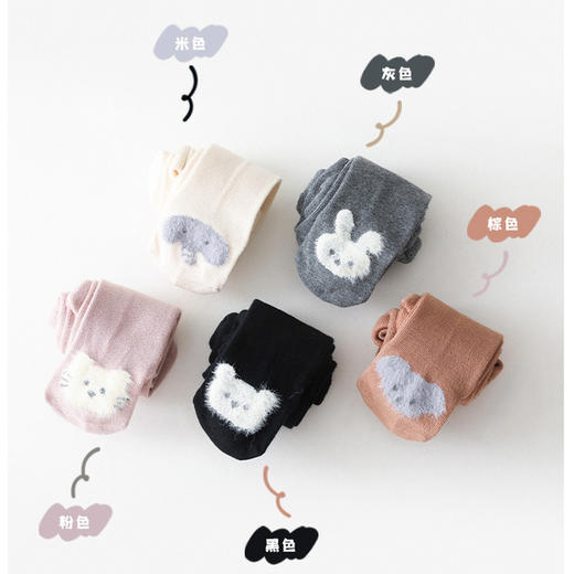 【卡通动物婴儿连裤袜】A类女童打底裤秋冬新款卡通儿童打底裤韩版宝宝连裤袜新生婴儿连裤袜 商品图1