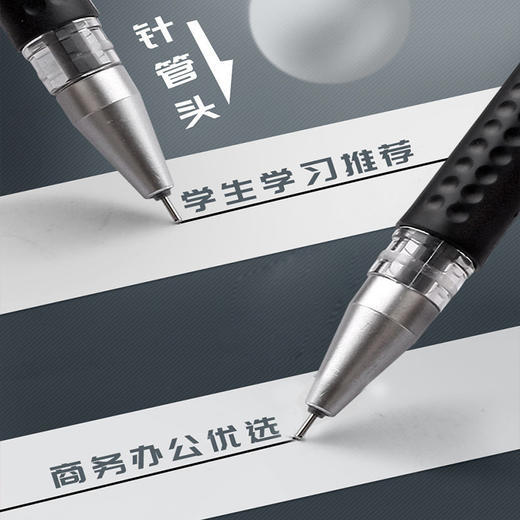开学季福利！【20支笔+50支笔芯】学习办公中性笔0.5mm碳素笔黑笔蓝笔红笔水性笔签字黑色笔芯心全针管子弹头考试专用笔幼儿园儿童中小学生初中生高中生文具用品圆珠笔 商品图1