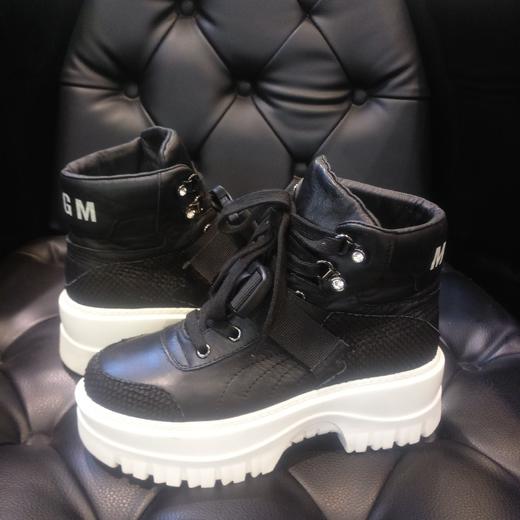 LFGJ  5908 时尚全皮厚底高帮女鞋 商品图3