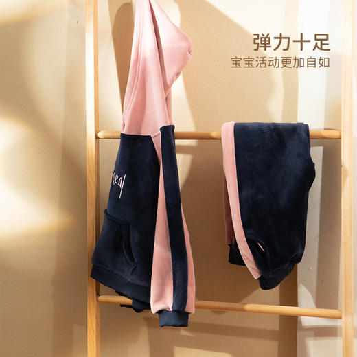 fx-咕噜日记儿童丝绒刺绣卫衣套装qztz007 商品图3