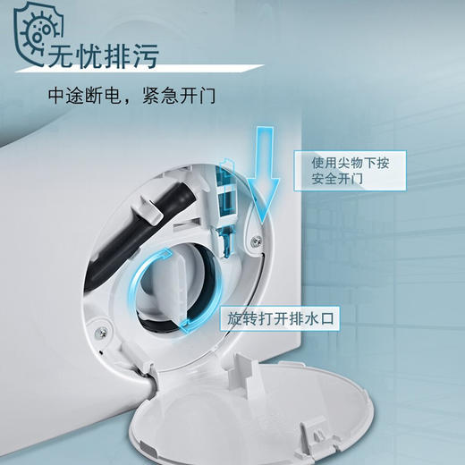 Z| 西门子(SIEMENS) 9公斤 变频滚筒洗衣机 99.99%除菌液程序 筒清洁 WB24ULZ01W（普通快递） 商品图0