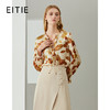 EITIE爱特爱秋季新款时尚通勤印花飘带女上衣6709409 商品缩略图2