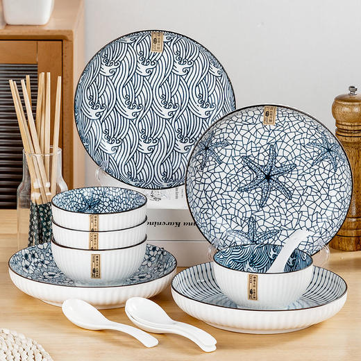 【尚行知是古染蓝韵餐具】破损包赔，专业的防破损包装，专业售后团队，7天内无理由退换货，放心购买 商品图11