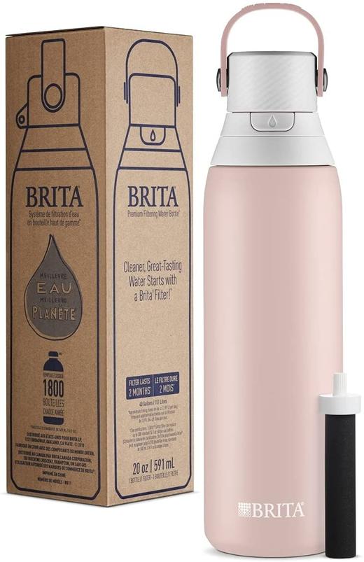 Brita 碧然德不锈钢保冷过滤吸管水壶 带滤芯 商品图6