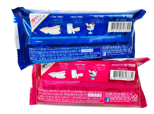 【送宠爱】50g海太草莓味/奶油味 威化饼干   韩国进口 商品图1
