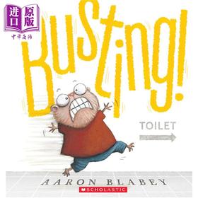 【中商原版】Busting With Audio On Cd And Storyplus 上厕所要排队哦 附CD  英文原版 进口图书 故事绘本 儿童读物 4-6岁