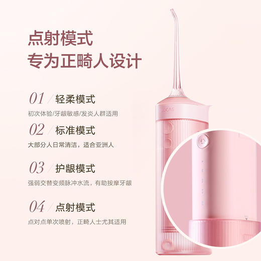 素士冲牙器水牙线便捷式家用口腔清洁洗牙神器卢浮宫联名礼盒W1 商品图8