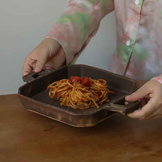 日本 渡边信史 山葵釉灰釉 高台甜品盘 菱形皿 芙蓉五角皿 轮花盘 商品图8