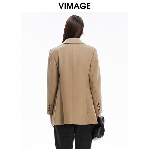 VIMAGE纬漫纪秋冬新款时尚职业通勤百搭显瘦干练西装外套女V1603245 商品图5