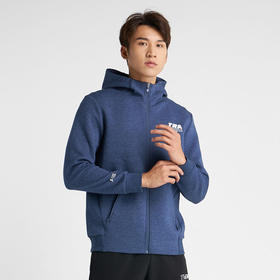 361度2021年秋季男式连帽拉链口袋开襟卫衣552134005A