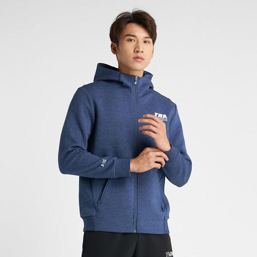 361度2021年秋季男式连帽拉链口袋开襟卫衣552134005A 商品图0